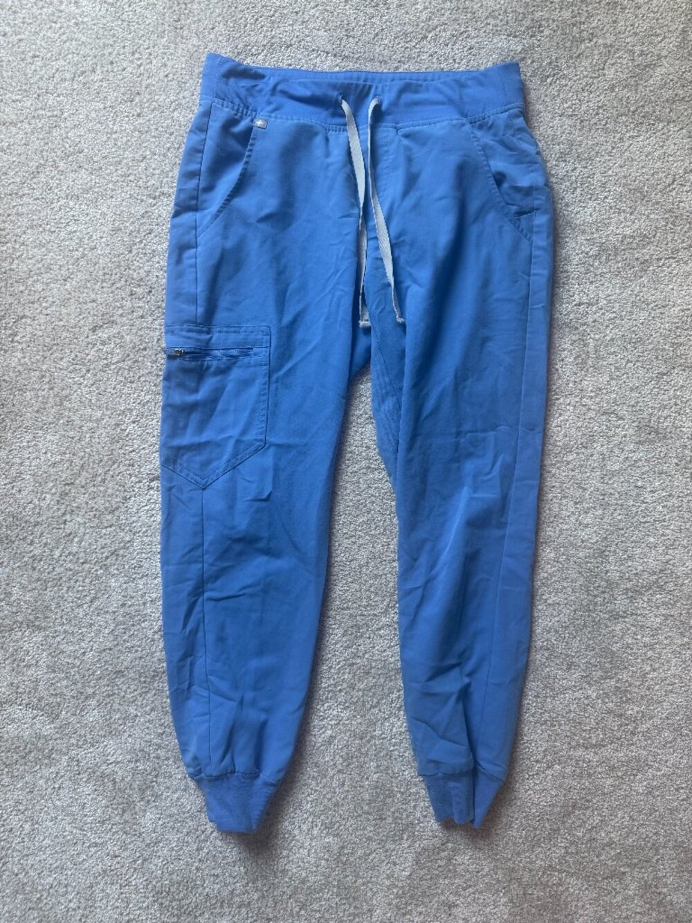 FIGS Zamora Jogger Scrub Pants Royal Blue Size Small Petite S/P